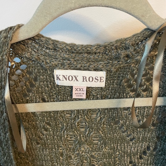 Knox Rose Women's Olive long cardigan, like-new, XXL, comfortable & warm - Picture 2 of 7